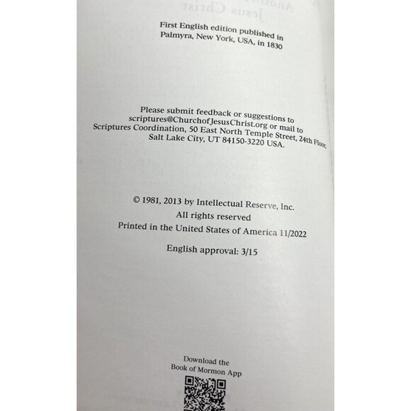 The Book of Mormon Another Testament of Jesus Christ 2013 Edition - Picture 4 of 8